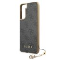 Guess GUHCS21MGF4GGR S21+ G996 szary/grey hardcase 4G Charms Collection