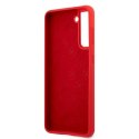 Guess GUHCS21MLSLMGRE S21+ G996 czerwony/red hardcase Silicone Script Metal Logo