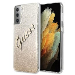 Guess GUHCS21SPCUGLSGO S21 G991 złoty/gold hardcase Glitter Gradient Script