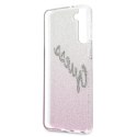 Guess GUHCS21SPCUGLSPI S21 G991 różowy/pink hardcase Glitter Gradient Script