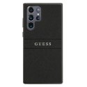 Guess GUHCS22LPSASBBK S22 Ultra S908 czarny/black Saffiano Stripe