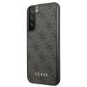 Guess GUHCS22MG4GFGR S22+ S906 szary/grey hard case 4G Metal Gold Logo