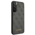 Guess GUHCS22MG4GFGR S22+ S906 szary/grey hard case 4G Metal Gold Logo