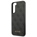 Guess GUHCS22MG4GFGR S22+ S906 szary/grey hard case 4G Metal Gold Logo