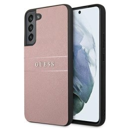 Guess GUHCS22MPSASBPI S22+ S906 różowy/pink Saffiano Stripe