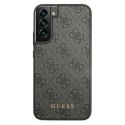 Guess GUHCS22SG4GFGR S22 S901 szary/grey hard case 4G Metal Gold Logo