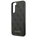 Guess GUHCS22SG4GFGR S22 S901 szary/grey hard case 4G Metal Gold Logo