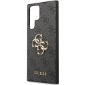 Guess GUHCS23L4GMGGR S23 Ultra S918 szary/grey hardcase 4G Big Metal Logo