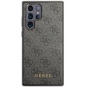 Guess GUHCS23LG4GFGR S23 Ultra S918 szary/grey hardcase 4G Metal Gold Logo