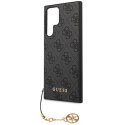 Guess GUHCS23LGF4GGR S23 Ultra S918 szary/grey hardcase 4G Charms Collection