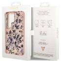 Guess GUHCS23LHCFWSP S23 Ultra S918 różowy/pink hardcase Flower Collection