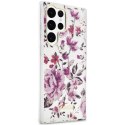 Guess GUHCS23LHCFWST S23 Ultra S918 biały/white hardcase Flower Collection