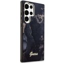Guess GUHCS23LHTMRSK S23 Ultra S918 czarny/black hardcase Golden Marble Collection