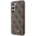 Guess GUHCS23MG4GFBR S23+ S916 brązowy/brown hard case 4G Metal Gold Logo