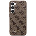 Guess GUHCS23MG4GFBR S23+ S916 brązowy/brown hard case 4G Metal Gold Logo