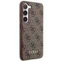 Guess GUHCS23MG4GFBR S23+ S916 brązowy/brown hard case 4G Metal Gold Logo