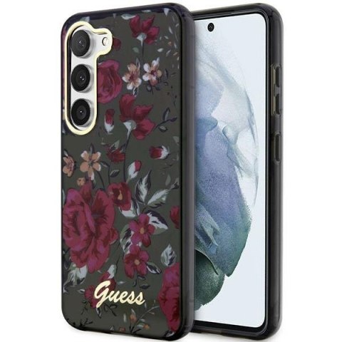 Guess GUHCS23MHCFWSA S23+ S916 zielony/khaki hardcase Flower Collection