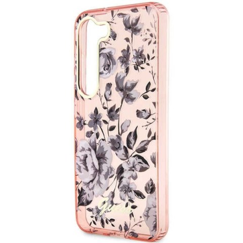 Guess GUHCS23MHCFWSP S23+ S916 różowy/pink hardcase Flower Collection