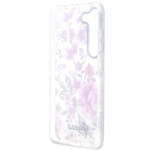 Guess GUHCS23MHCFWST S23+ S916 biały/white hardcase Flower Collection