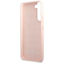 Guess GUHCS23MLSLMGPP S23+ S916 różowy/pink hardcase Silicone Script Metal Logo