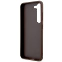 Guess GUHCS23S4GMGBR S23 S911brązowy/brown hardcase 4G Big Metal Logo