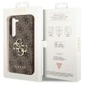 Guess GUHCS23S4GMGBR S23 S911brązowy/brown hardcase 4G Big Metal Logo