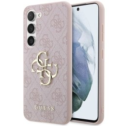 Guess GUHCS23S4GMGPI S23 S911 różowy/pink hardcase 4G Big Metal Logo