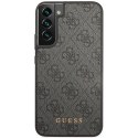 Guess GUHCS23SG4GFGR S23 S911 szary/grey hardcase 4G Metal Gold Logo