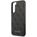 Guess GUHCS23SG4GFGR S23 S911 szary/grey hardcase 4G Metal Gold Logo