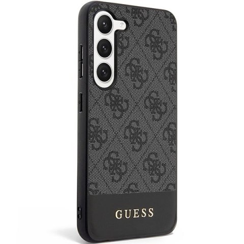 Guess GUHCS23SG4GLGR S23 S911 czarny/black hardcase 4G Stripe Collection