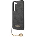 Guess GUHCS23SGF4GGR S23 S911 szary/grey hardcase 4G Charms Collection