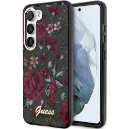 Guess GUHCS23SHCFWSA S23 S911 zielony/khaki hardcase Flower Collection