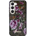 Guess GUHCS23SHCFWSK S23 S911 czarny/black hardcase Flower Collection