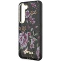 Guess GUHCS23SHCFWSK S23 S911 czarny/black hardcase Flower Collection