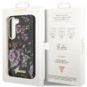 Guess GUHCS23SHCFWSK S23 S911 czarny/black hardcase Flower Collection