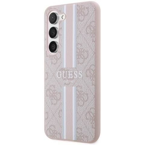 Guess GUHCS23SP4RPSP S23 S911 różowy/pink hardcase 4G Printed Stripe