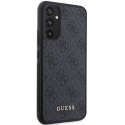 Guess GUHCSA34G4GFGR A34 5G A346 szary/grey hard case 4G Metal Gold Logo