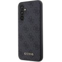 Guess GUHCSA54G4GFGR A54 5G A546 szary/grey hard case 4G Metal Gold Logo