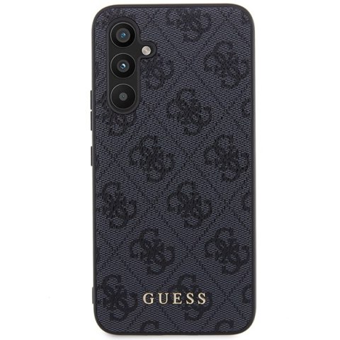 Guess GUHCSA54G4GFGR A54 5G A546 szary/grey hard case 4G Metal Gold Logo