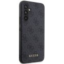 Guess GUHCSA54G4GFGR A54 5G A546 szary/grey hard case 4G Metal Gold Logo