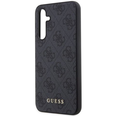 Guess GUHCSA54G4GFGR A54 5G A546 szary/grey hard case 4G Metal Gold Logo