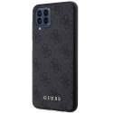 Guess GUHCSM33G4GFGR M33 5G M336 szary/grey hard case 4G Metal Gold Logo