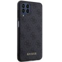 Guess GUHCSM33G4GFGR M33 5G M336 szary/grey hard case 4G Metal Gold Logo