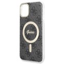 Guess GUHMN61H4STK iPhone 11 6.1" czarny/black hardcase 4G MagSafe