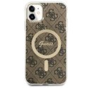 Guess GUHMN61H4STW iPhone 11 6.1" brązowy/brown hardcase 4G MagSafe