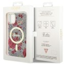 Guess GUHMN61HCFWSA iPhone 11 / Xr 6.1" zielony/khaki hardcase Flower MagSafe