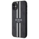 Guess GUHMN61P4RPSK iPhone 11 / Xr czarny/black hardcase 4G Printed Stripes MagSafe