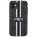 Guess GUHMN61P4RPSK iPhone 11 / Xr czarny/black hardcase 4G Printed Stripes MagSafe