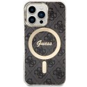 Guess GUHMP13LH4STK iPhone 13 Pro / 13 6.1" czarny/black hardcase 4G MagSafe