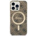 Guess GUHMP13LH4STW iPhone 13 Pro / 13 6.1" brązowy/brown hardcase 4G MagSafe